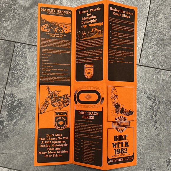 HARLEY DAVIDSON  1982 1983 1984 Bike Week Activities Guide’s excellent condition - Picture 2 of 8